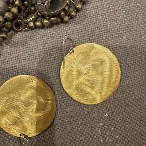 Morra Designs Gold Disc Earrings